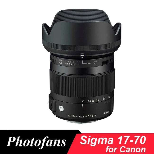 Sigma 17-70 Sigma 17-70mm f/2.8-4 DC Macro OS HSM Lens for Canon 1300D 700D 750D 760D T3i T5 T6 T6s T5i 60D 70D