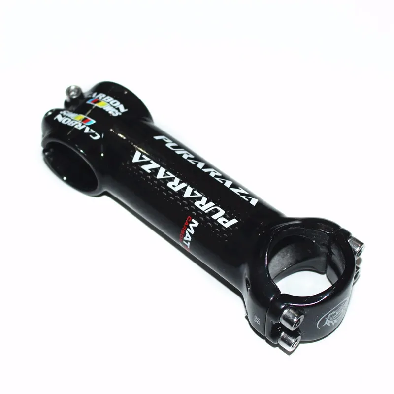 PuraRaza Carbon Handlebar Stem Road Bike 31.8mm Carbon Fiber+ Aluminum MTB Mountain Bicycle Stems 6 Degrees Cycling Parts (4)