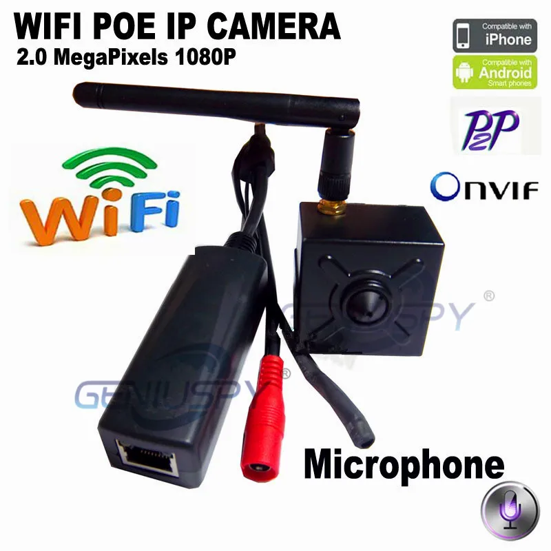 Мини IP аудио камера Wi Fi POE мини 1080P Wifi скрытый HD Cctv система видеонаблюдения