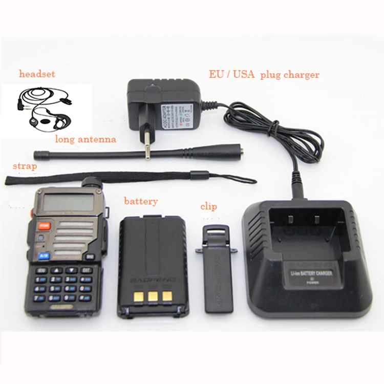 PTT Bao Feng Pofung Uv 5re рация 2 шт радио Baofeng для Talky Walky 2 двухсторонний радиосканер Ham Baofeng Uv-5re 5 Вт