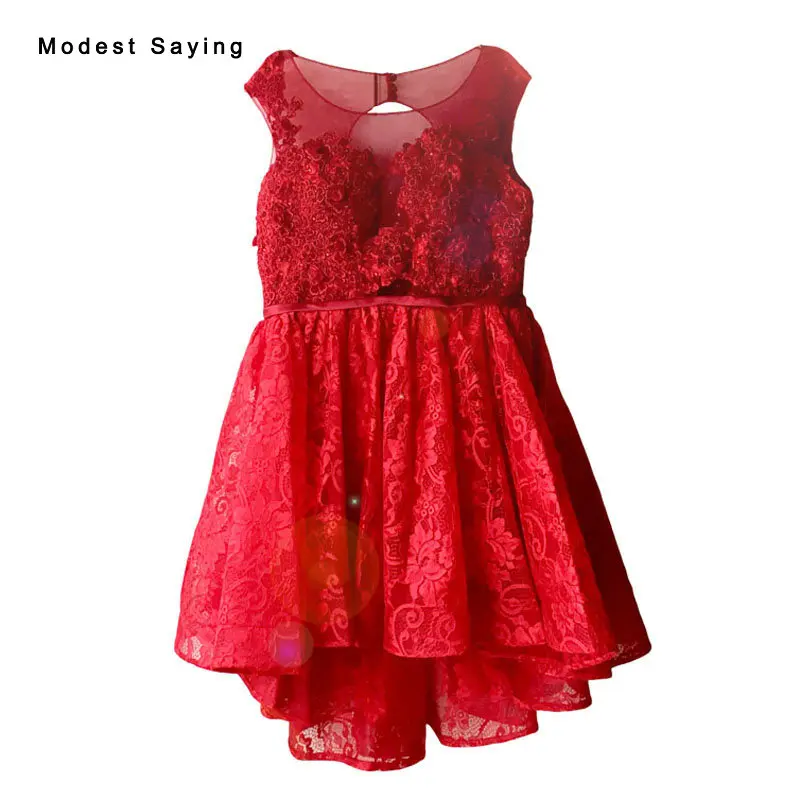 Real Vintage Burgundy Beaded Lace Cocktail Dresses 2017 Short Front
