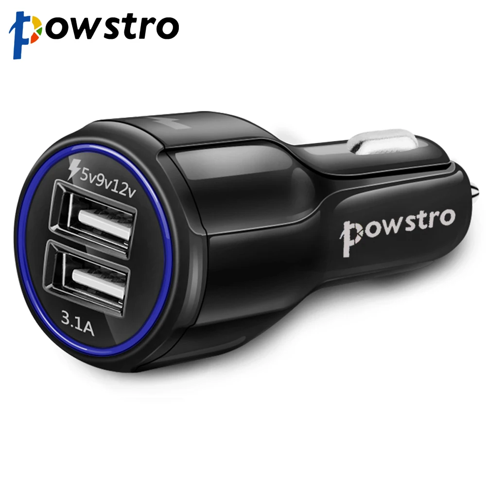 Быстрое зарядное устройство Powstro QC3.0 5 В 3 1 А двойной USB кабель быстрой зарядки 0 Для