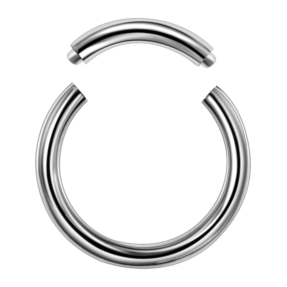 1 шт. G23 титановое кольцо для носа кольца для губ унисекс Лабрет пирсинг для бровей Женская Ушная перегородка Спираль пирсинг CBR Украшения для тела