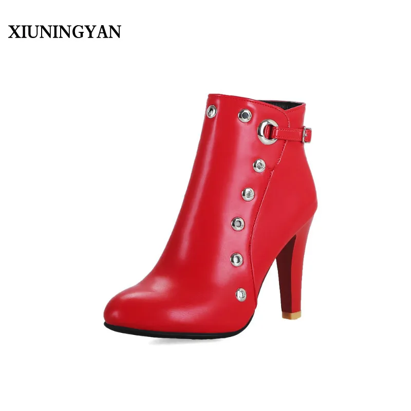 

XIUNINGYAN New Winter Sexy Fashion High Heels Women Shoes Woman Boots Platform Warm Snow Boot Luxury Ladies Korean Shoes Black