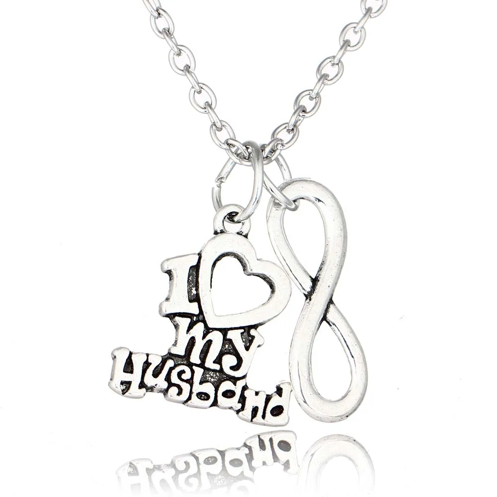 Винтажное ожерелье с подвеской Я люблю мою жену и мужа|pendants for women|vintage necklacependant