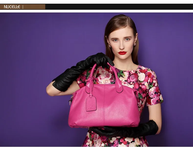 Nucelle women genuine leather handbag 2