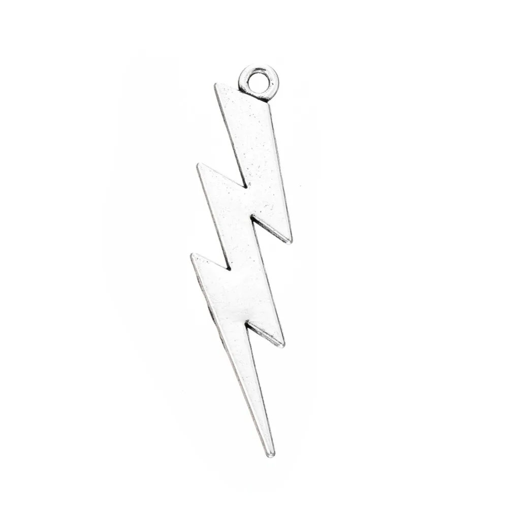 Myshape-Jewelry-New-2017-Antique-Silver-Plated-HP-Lightning-Bolt-Charms-Wholesale-10pcs-Bracelet-Making-Jewelry