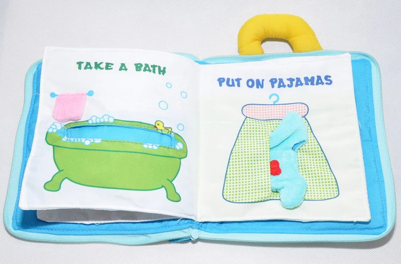 Tecido do Bebê Livros de Pano do Bebê Aprender a Usar História de Ninar Jjovce Livro Brinquedo Aprendizagem Precoce Educacional Jogo Bebê Sensoriais Desenvolver 13 High Quality