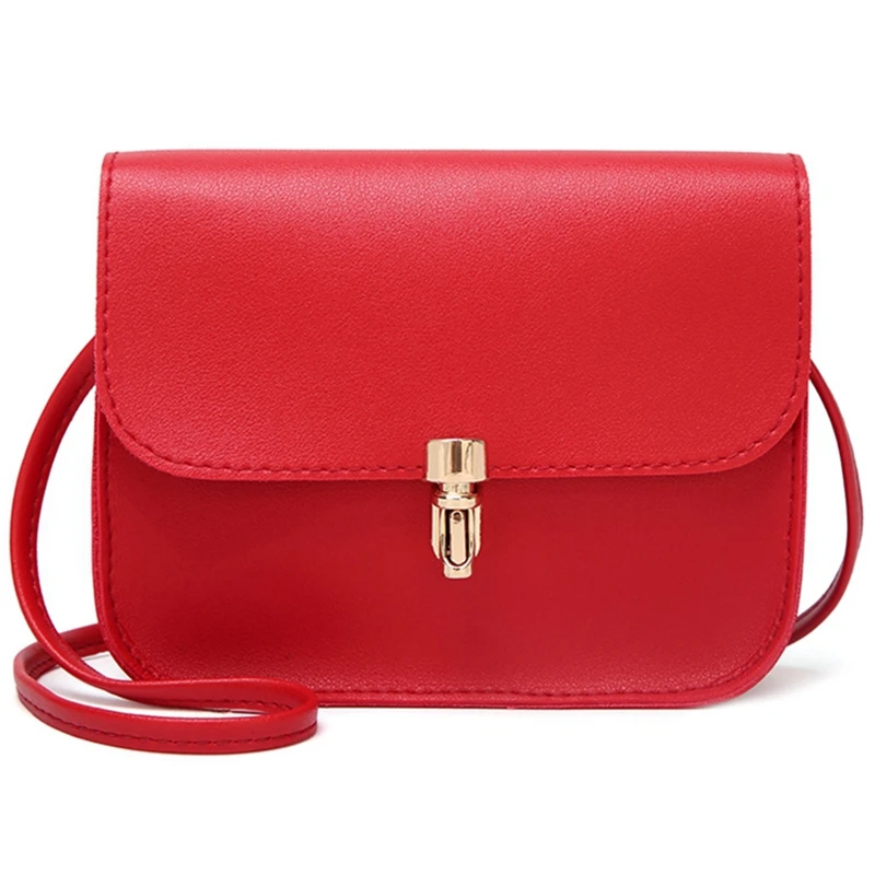 

Fashion Wild Girl Small Handbag Simple Leather Leisure Shoulder Bag Flap