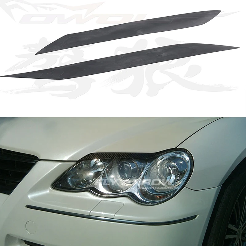 

Reiz Mark X FRP Primer Car Headlight Eyelid Eyebrows Cover Trim Sticker for Toyota Reiz 2004-2009