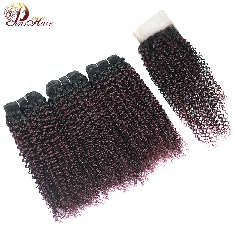 Grape Purple Peruvian Hair 3 Bundles With Closure Ombre Burgundy Human Hair Kinky Curly Bundles With Closure Non Remy Pinshair Grape Purple Peruvian Hair 3 Bundles With Closure Ombre Burgundy Human Hair Kinky Curly Bundles With Closure Non Remy Pinshair
