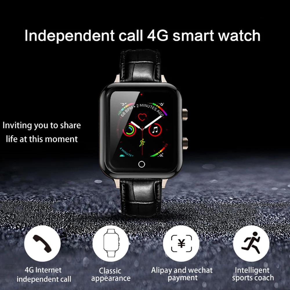 2019 M5 smartwatch Phone Qualcomm 210 MSM8909 4G LTE smart watch 1.54 inch IPS screen heart rate blood pressure health monitor M
