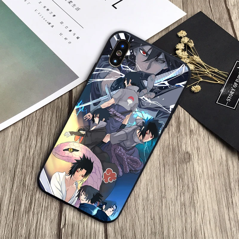 Hokage Naruto Kakashi чехол для японского аниме мягкий силиконовый черный телефона iPhone 6