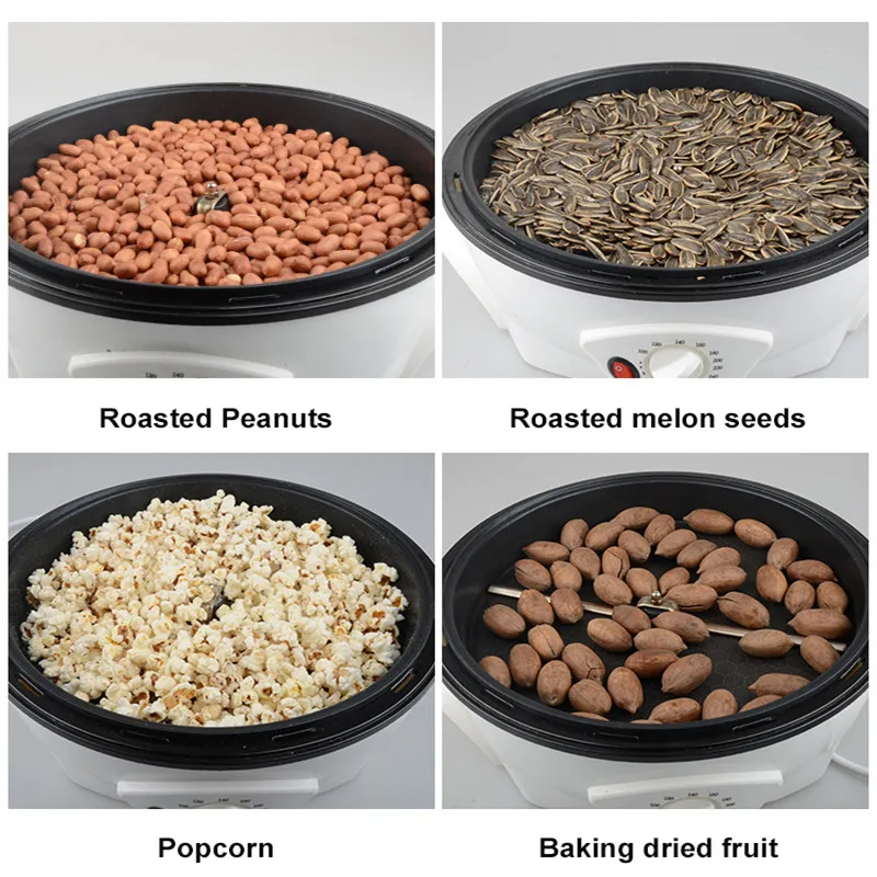 Бытовой мини Тип аппарат для обжарки кофейных зерен арахиса семена дыни машина для выпечки