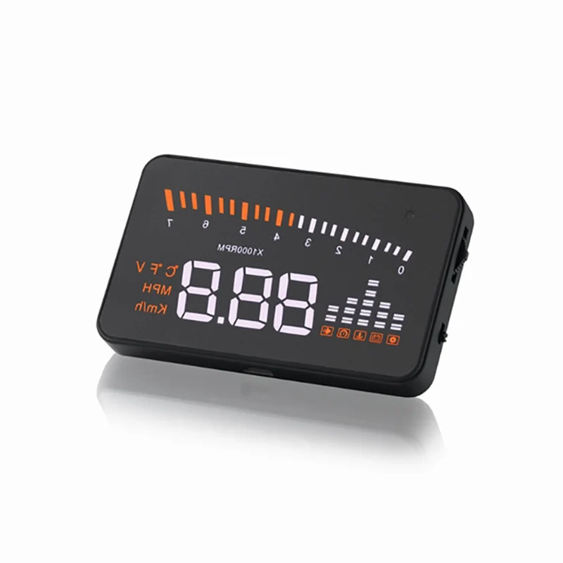 

X5 3.5 Inch Simple Function OBD2 HUD Head-Up Display Projection Multi-color Car Trucks
