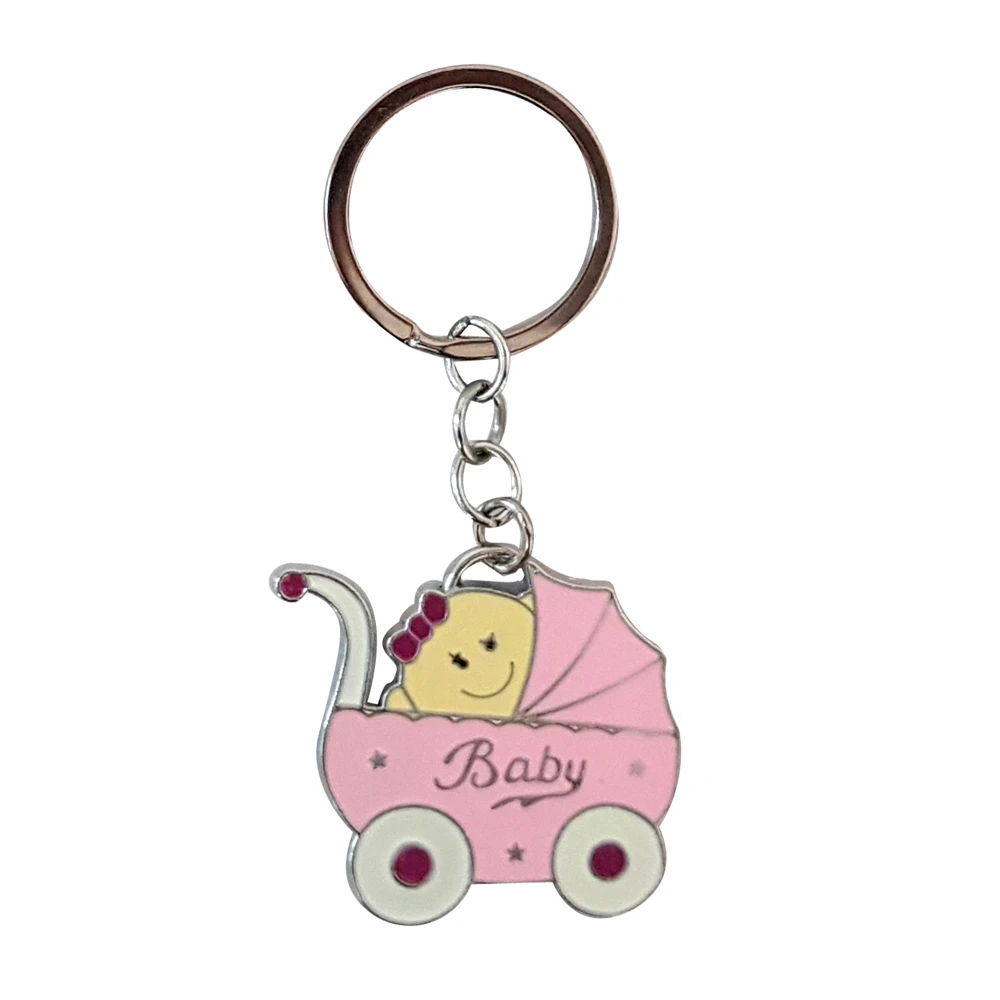 Bebe Chariot Cle Chaines Anneaux Titulaire Rose Email Bourse Sac Boucle Pendentifs Pour Accessoire De Voiture Porte Cles Porte Cles Aliexpress