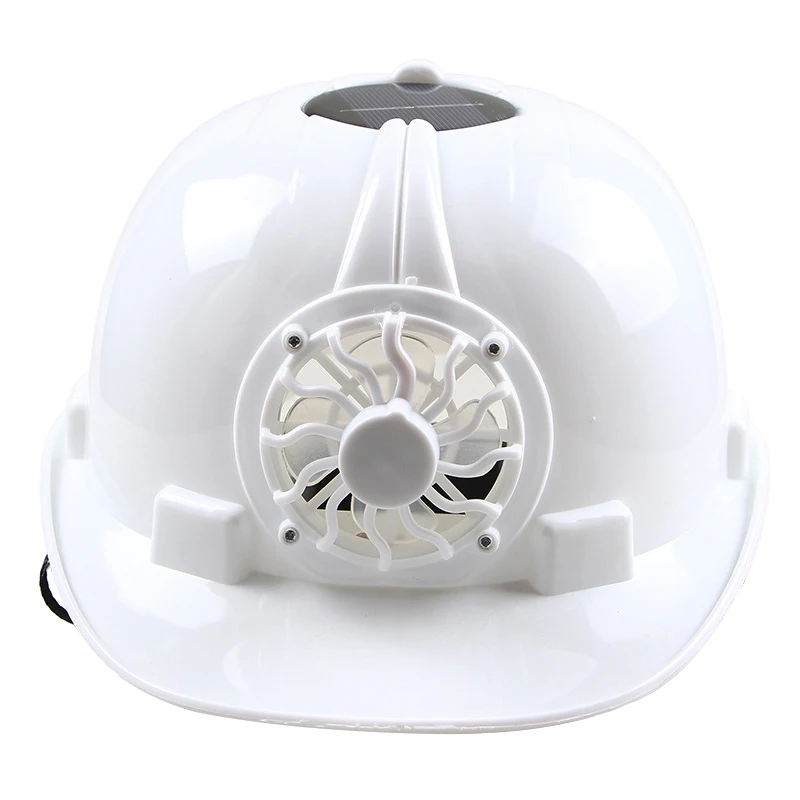 

Solar Powered Safety Helmet Hard Ventilate Hat Cap with Cooling Cool Fan YA88