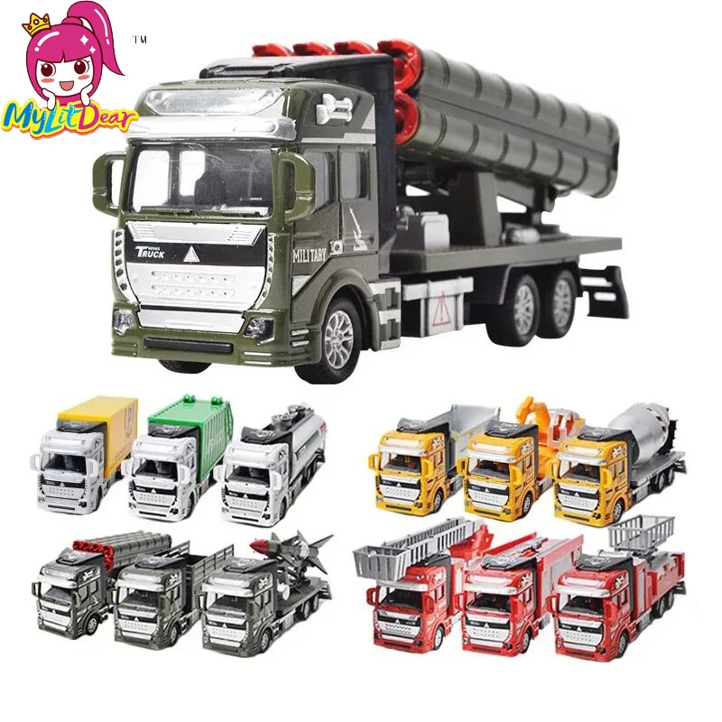 

1:48 Alloy Car Pull Back Diecast Model Toy Engineering Excavator Collection Brinquedos Car Vehicle Toys For Boys Children Gift