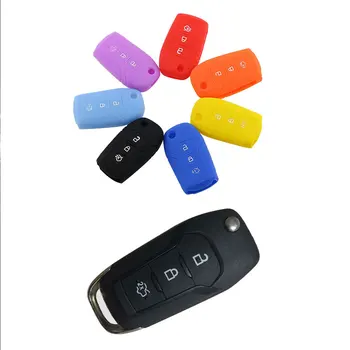 

Silicone Car Key Case for Ford F-150 F-250 F-350 Explorer Ranger KA Fiesta Mondeo Cover Keyless Remote Fob Shell Skin Holder