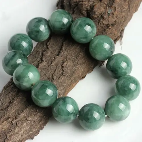 

1134 Chinese Super A Grade Natural Jade/Jadeite Beads String Bracelet