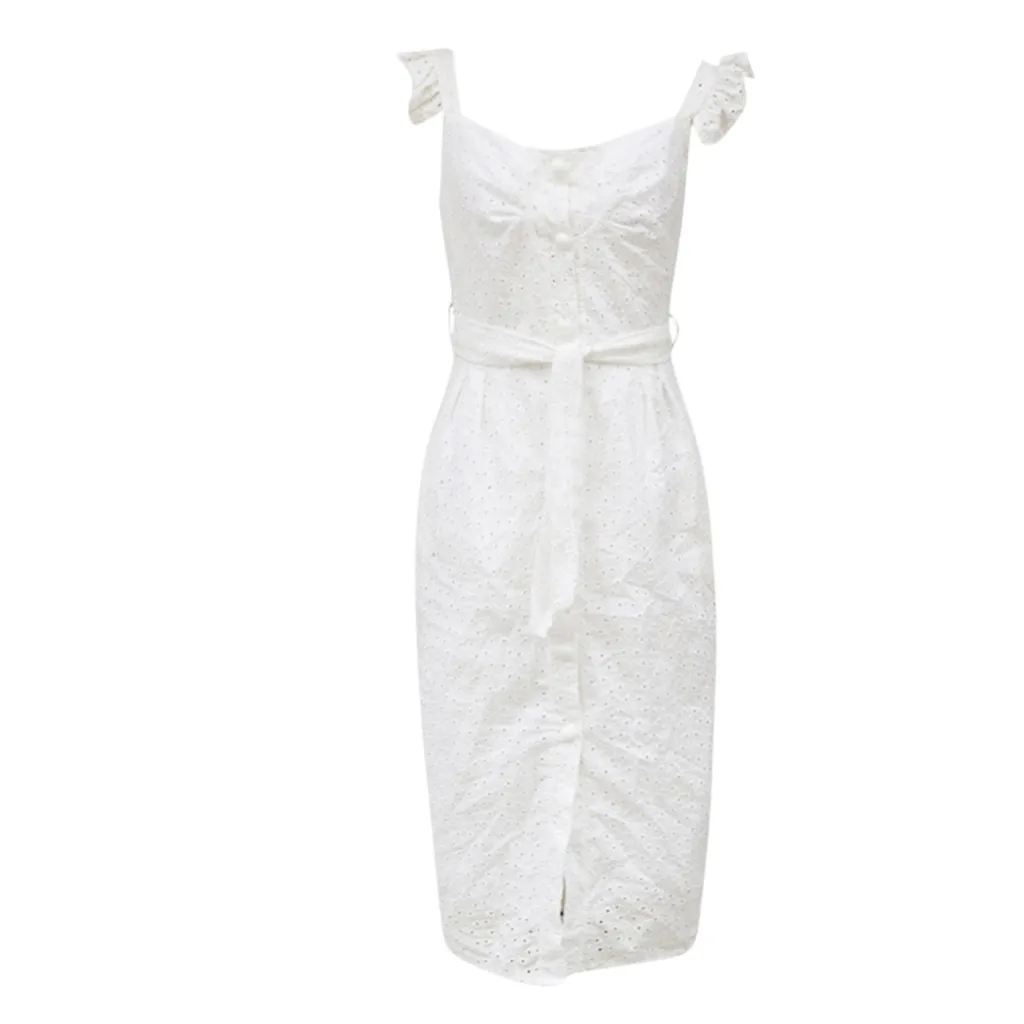 Женское белое кружевное платье vestido мини Повседневное женское модное с вышивкой