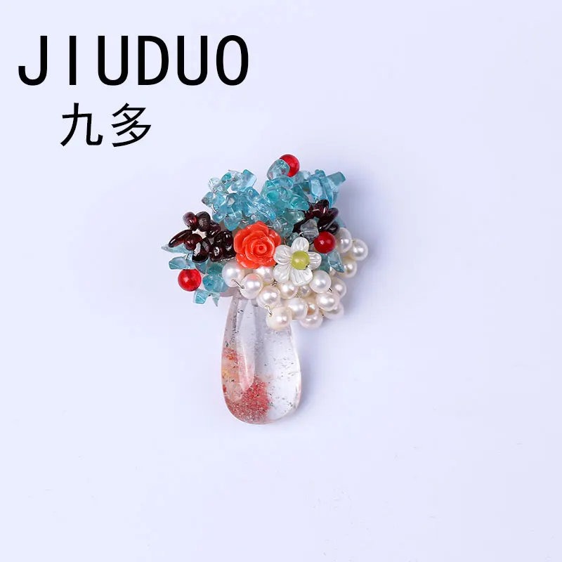 

Authentic pearl brooch female high-end suit corsage Korean pin jewelry badge accessories natural mother Puihuo brooch pendant