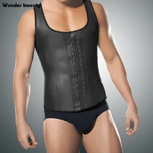 Faja Hombre латексный тренажер для талии для мужчин 4xl 5xl размера плюс пояс для тела мужской пояс со стальными косточками Мужской Пояс корсет под одежду жилет