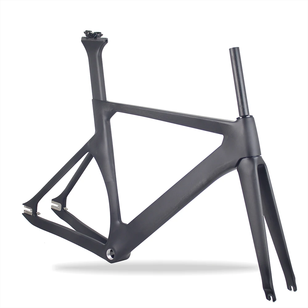 Discount 2018 Newest Carbon Track Bike Frameset fixed gear full Carbon Road Frame fork seatpost 5