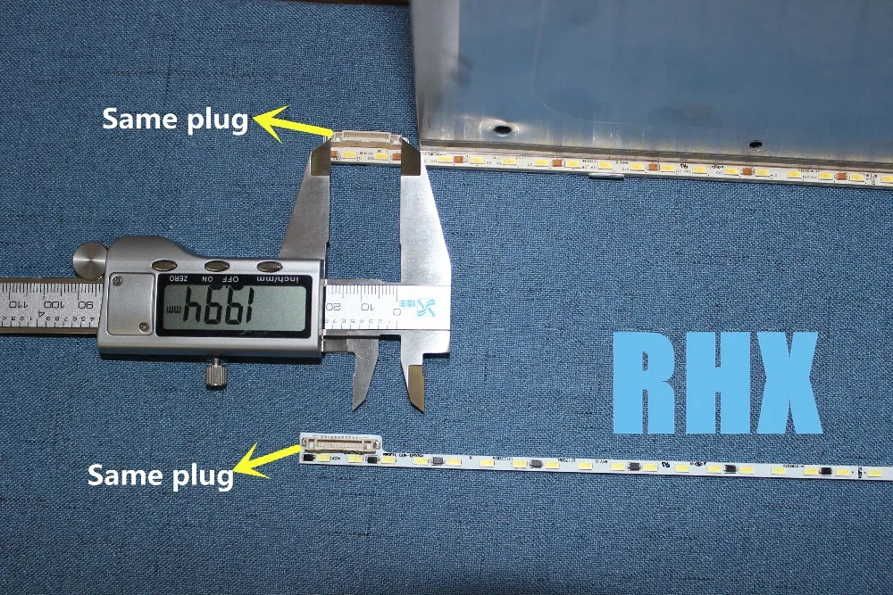 2 шт./лот для ремонта Haier ЖК-телевизор светодиодный подсветка LE50A5000 50DU6000 Артикул лампа V500H1-ME1-TLEM9 1 шт. = 68 светодиодный 623 мм