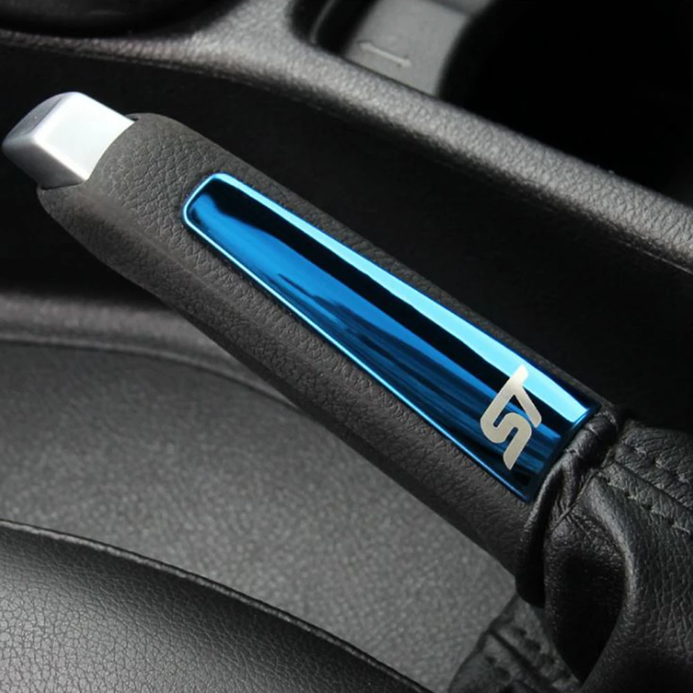 Автомобильный Ручной тормоз с блестками, АБС хромированная отделка, ручка для ручного тормоза, автомобильные наклейки для фитнеса Для Ford Focus 2 Mk2 Focus 3 Mk3
