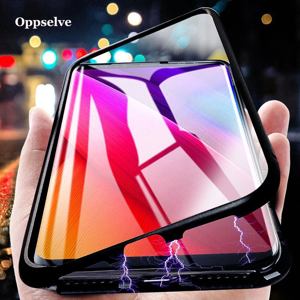 Магнитный адсорбционный чехол для телефона iPhone 11 Pro Max Xs XR X 8 7 6 6s Plus Samsung Note 9 S9