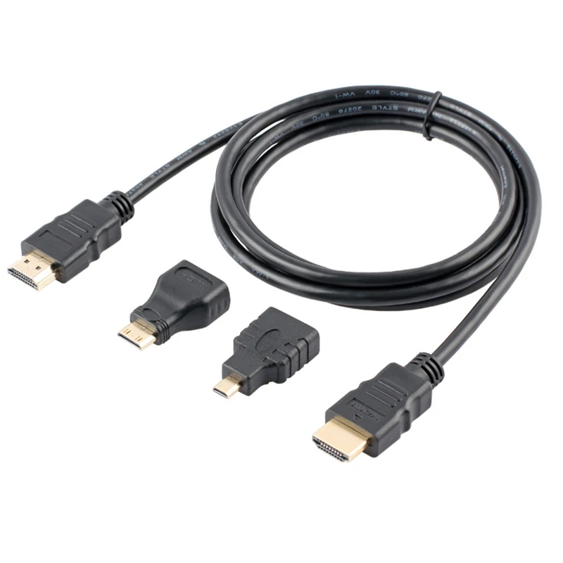 1.5 m Hdmi Tipo A A Tipo D Micro Hdmi V1.4 Cable Gold