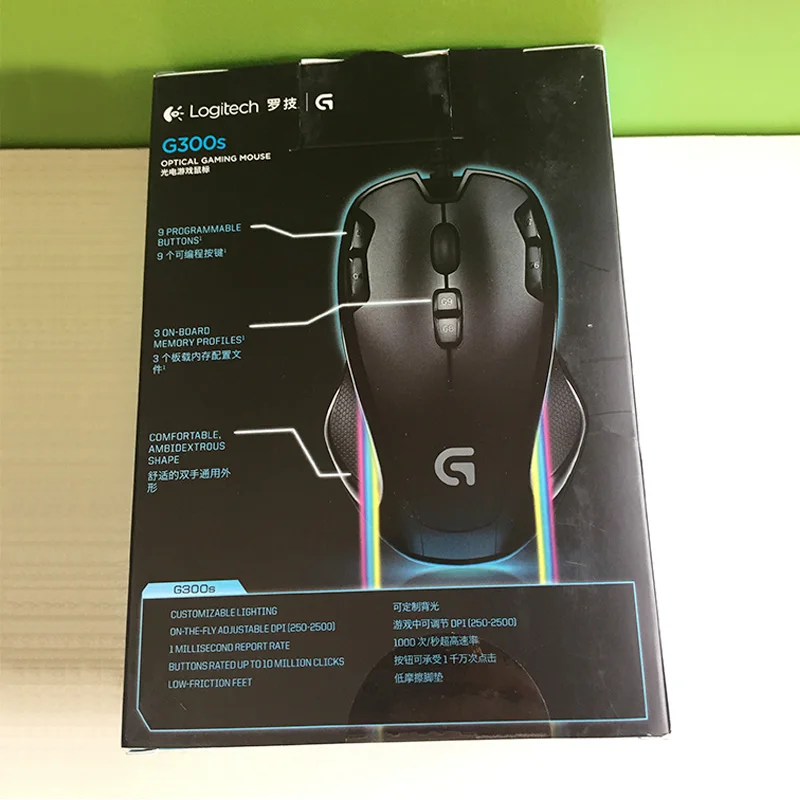 Оригинальный logitech G300s игровая мышь