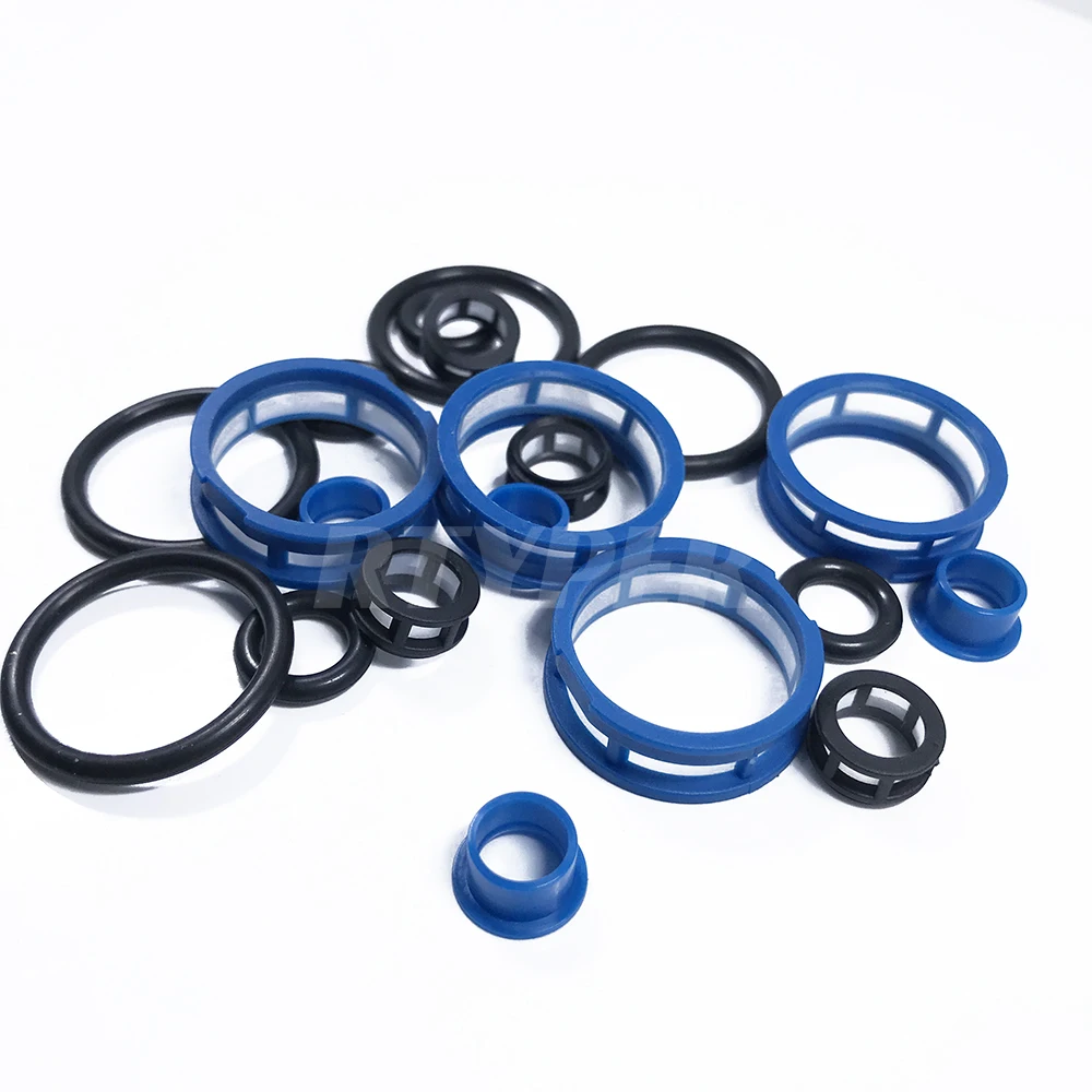 Fuel Injector Repair Kit Filter Oring Plastic Pintle Cap 4Sets 195500-2160 16611-AA141 for Chevy Geo Metro Suzuki Swift 1.0L