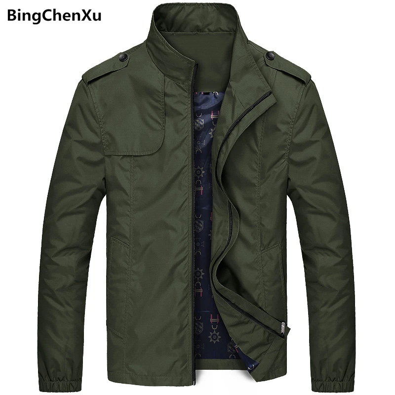 

Men's Spring Autumn Jacket Army Outdoors Clothes Male Bomber Jacket Wind Breaker Outerwear & Coats Motorcycle Jacket Men 1394