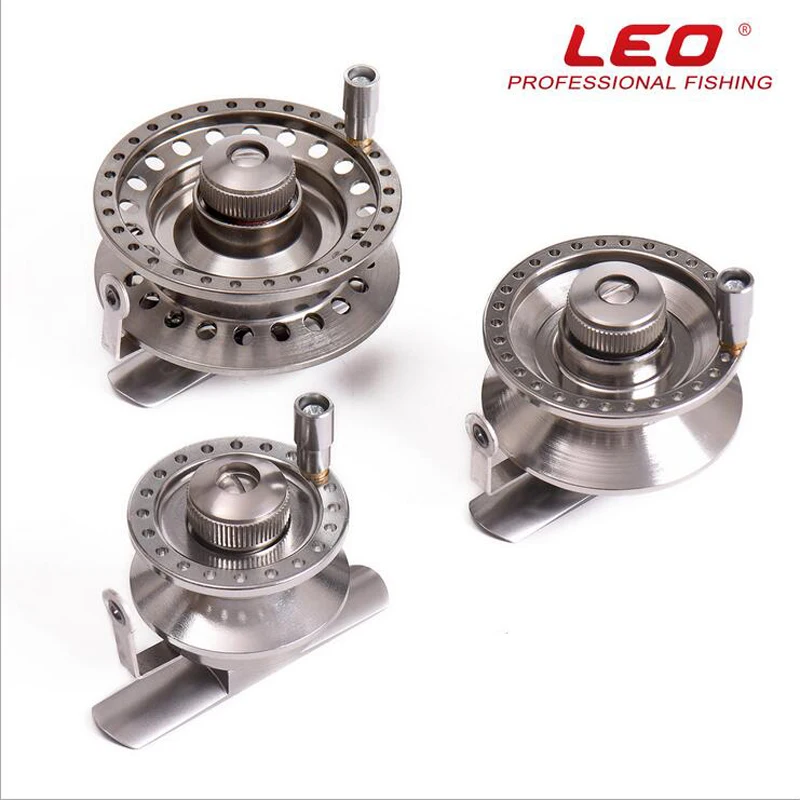 

LEO Full metal ultra-light former ice fishing Reels wheel fly fishing reel CNC Machined Aluminum 2019 new