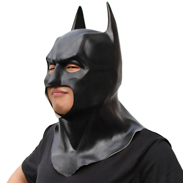 Маски Бэтмена Взрослый Хэллоуин маска латексная на все лицо Caretas фильм Брюс Уэйн Косплей игрушечная бутафория