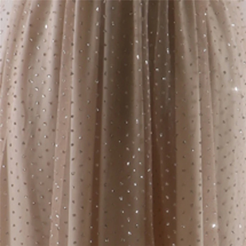 Women Spring Summer Sexy Lace Solid Sleeveless Golden Hollow V-Neck Long Party Elegant Evening Dress #4M15 (4)