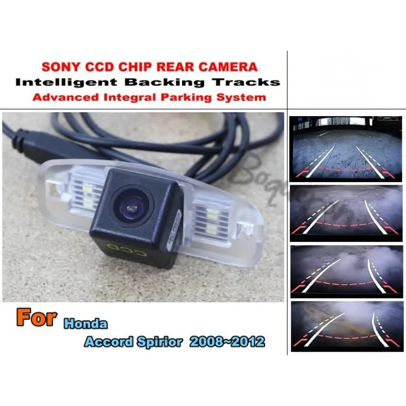 

Фотокамера заднего вида с разрешением HD CCD и функцией ночного видения для Honda Accord Spirior 2008 ~ 2012