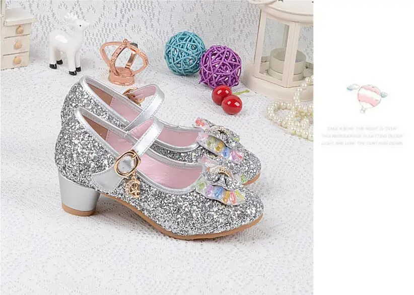Детская обувь принцессы с бабочкой; обувь для девочек с бабочкой; яркие цвета; вечерние сандалии для танцев на высоком каблуке без застежки для маленьких девочек;