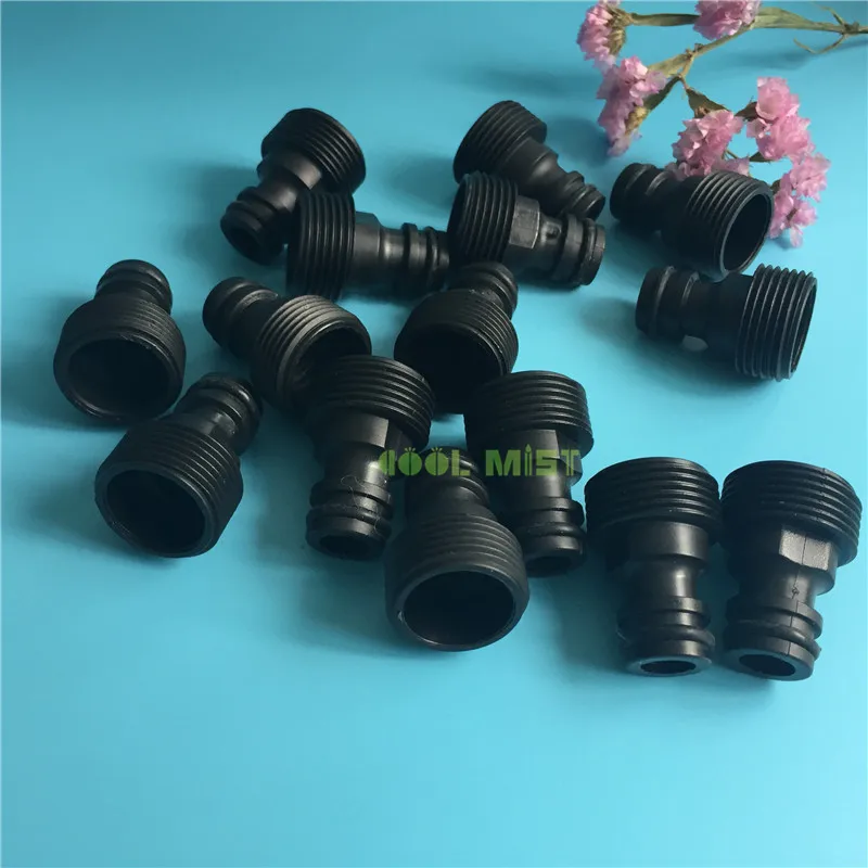 

S136 Pack 5pcs/lot 3/4" Male Connection Tap Joint Water Pipe Connector for Micro Irrigation Systems