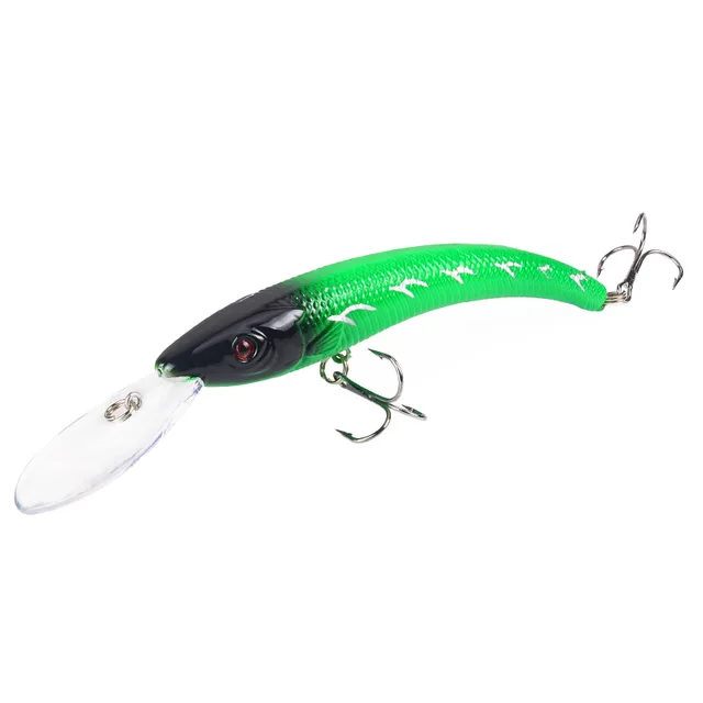 New 1 PCS 15.5cm / 16.3g Wobbler Fishing Lure Big Crank Bait Minnow Bass Trolling Artificial Bait Pike Carp Lures Fishing 07