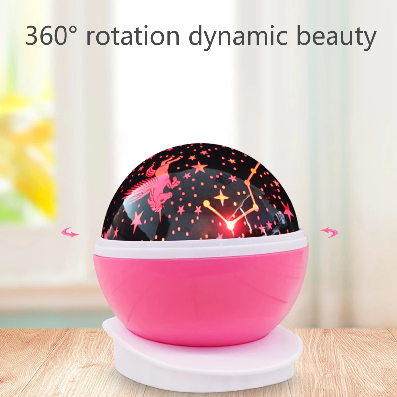 

Rotatable Night Light Lamp Projector Starry Romantic LED Projection Lamp HVR88