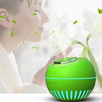 

USB Air Humidifier 380ML Mute Aroma Diffuser Oil Rechargeable Mini Humidifier Diffuser With Colorful Night Ligth