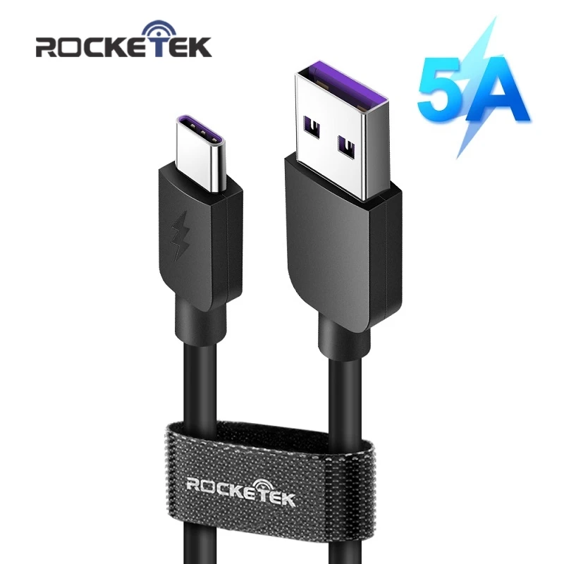 Rocketek Quick Charge USB C type кабель 5A для huawei Lite Pro usb зарядный P10 P20 P30|Кабели мобильных