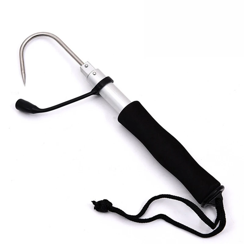 Leo Brand Extendable Fishing Gaff 28 60cm Stainless Fishing Spade Hook