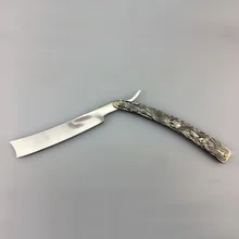 Классический дизайн, Мужская Профессиональная ручная бритва из нержавеющей стали, Парикмахерская бритва, складная, для салона, для бороды, с прямым краем, резак, алюминий