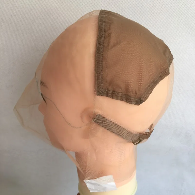 3pcslot Full Lace Wig Cap Base For Making Full Hand Made Wigs With Adjustable Straps Glueless Weaving Cap Customize DIY (9)