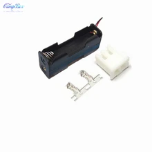 50Pcs 2xAA Back-Back Battery Case Holder Socket Wire Junction Boxes With 15cm Wires, XH 2.54 Header and Crimps