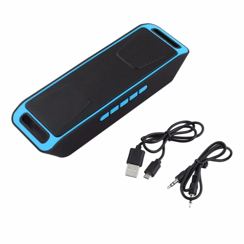 sc208 hifi portable wireless bluetooth 4.0 stereo super bass speaker sound box subwoofer tf usb fm radio call